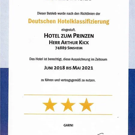 Zum Prinzen Sinsheim